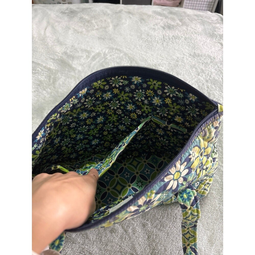 Vera Bradley shoulder bag tote purse bag retired Dasiy print vintage classic Y2K - Picture 5 of 7